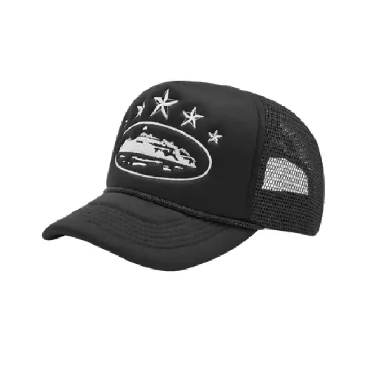 Corteiz 5 Starz Alcatraz Trucker Hat Black || Upto 30% Discount